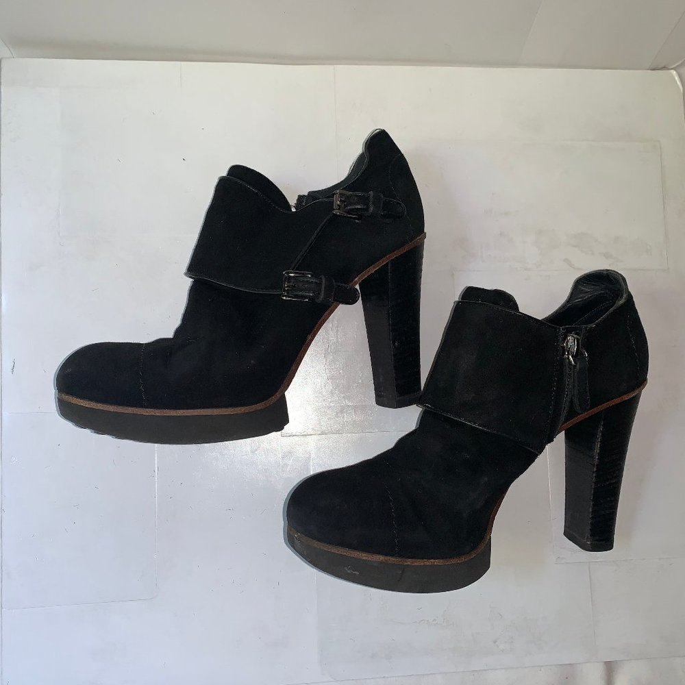 Tod's Good Sal Suede plateau ankle boots